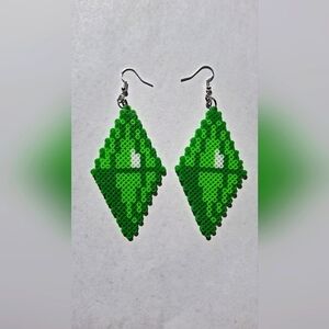Handcrafted Sim Themed Earrings